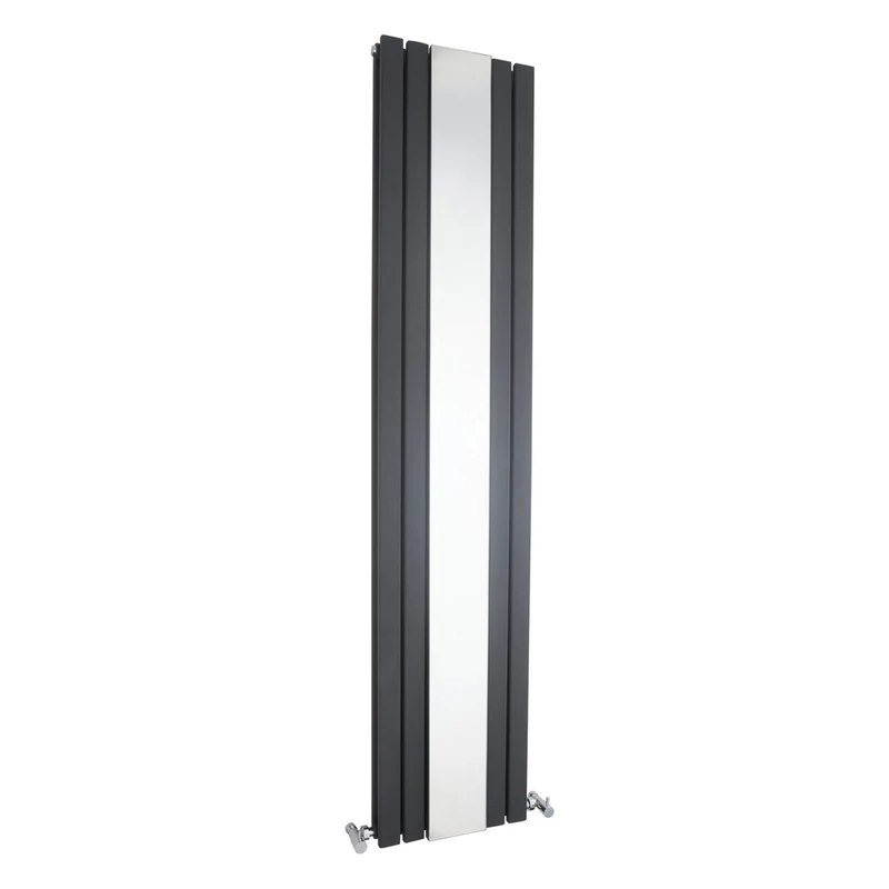 Nuie Sloane Double Panel Designer Radiator Contemporary Anthracite Steel 1800x381x81mm