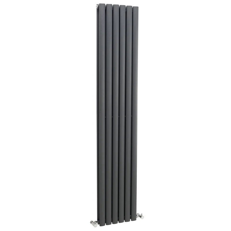 Nuie Revive Double Panel Designer Radiator Contemporary Anthracite Steel 1800x354x79mm