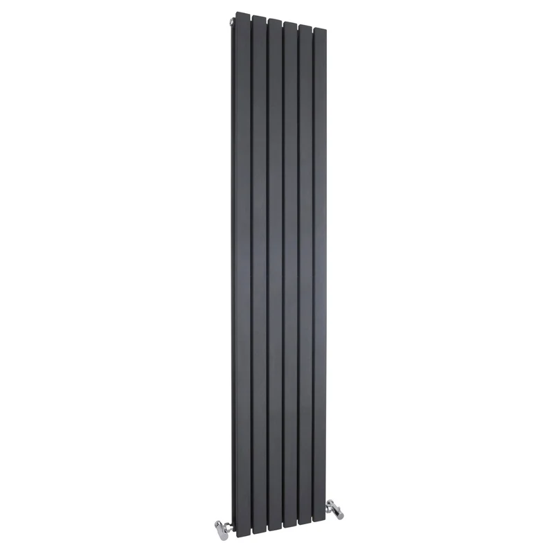 Nuie Sloane Double Panel Designer Radiator Contemporary Anthracite Steel 1800x354x72mm