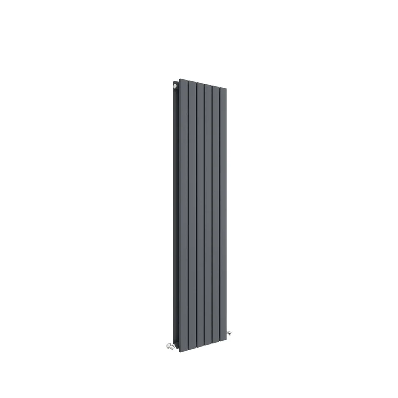 Nuie Sloane Vertical Double Panel 1500 X 354 Contemporary Anthracite Steel 1500x354x79mm
