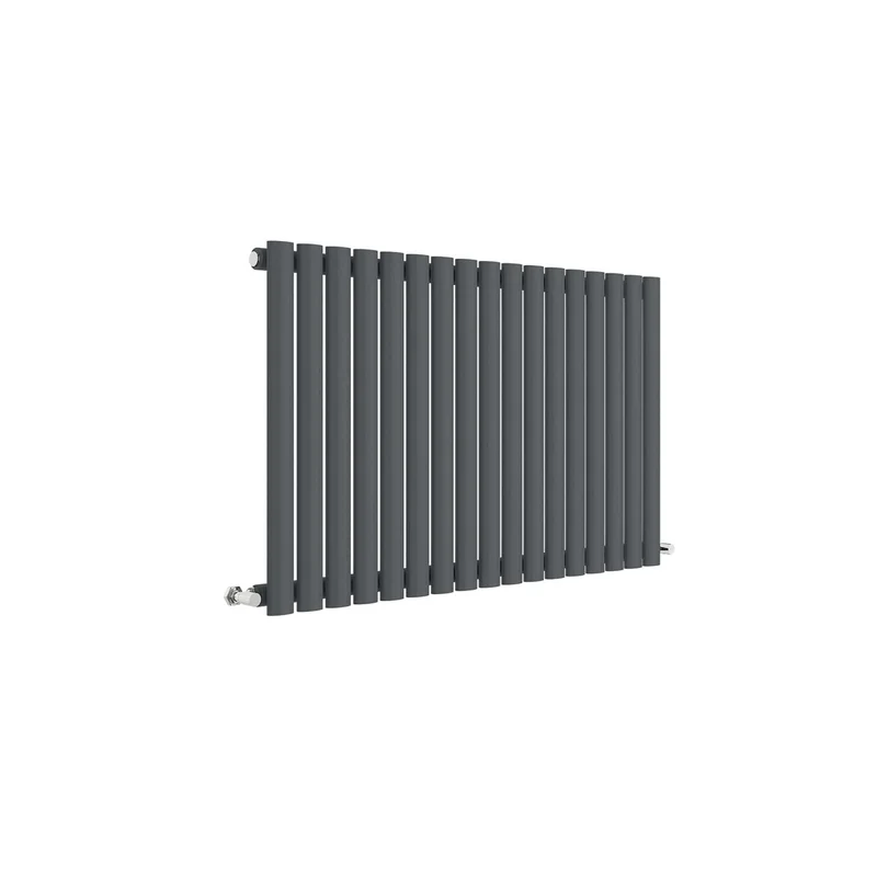 Nuie Revive Horizontal Single Panel Radiator 600 X 992 Contemporary Anthracite Steel 600x992x55mm
