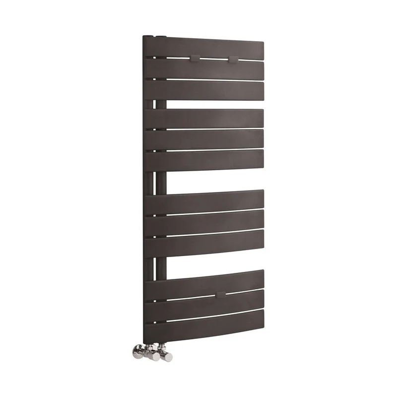 Nuie Elgin Heated Towel Rail Contemporary Anthracite Steel 1080x550x85mm