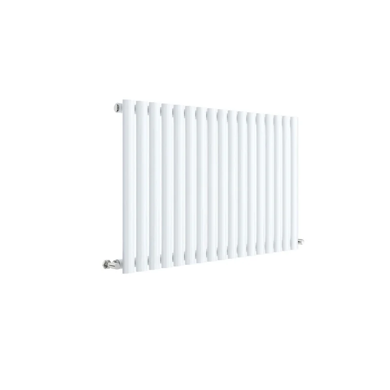 Nuie Revive Horizontal Single Panel Radiator 600 X 992 Contemporary White High Gloss Steel 600x992x55mm