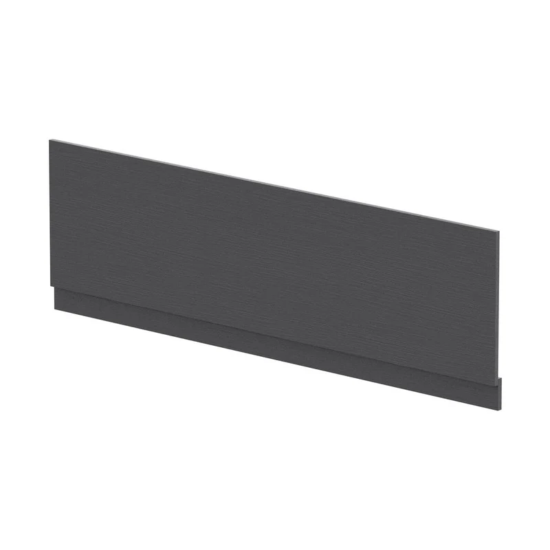 Nuie Bath Panels 1800mm Bath Front Panel Contemporary Graphite Grey Woodgrain MFC Textured Woodgrain 560x1795x36mm