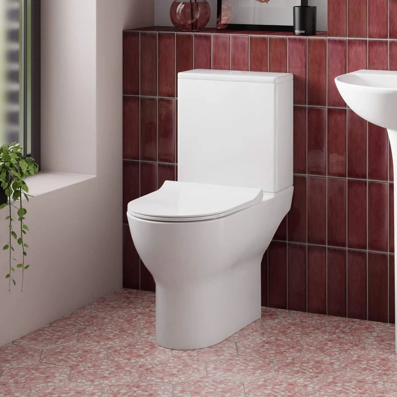 Lana Compact Rimless Close Coupled Toilet & Soft Close Seat