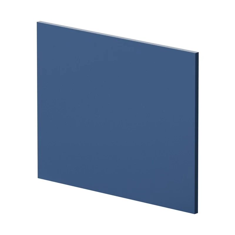 Nuie Urban 700mm Square Shower Bath End Panel Contemporary Satin Blue MDF Painted Matt 540x680x18mm