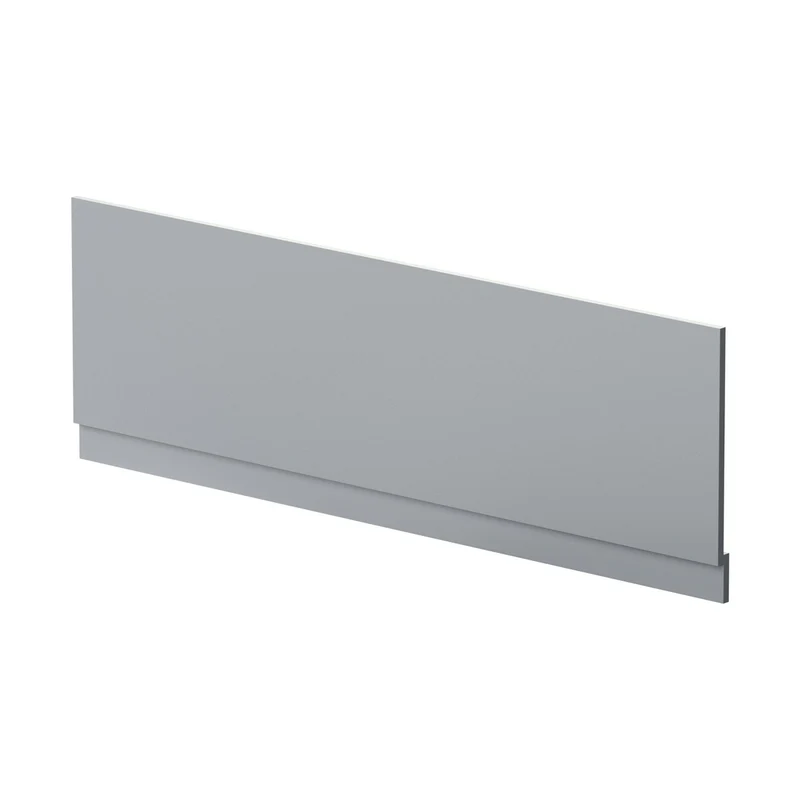 Nuie Urban 1700mm Bath Front Panel Contemporary Satin Grey MDF Painted Matt 560x1695x36mm