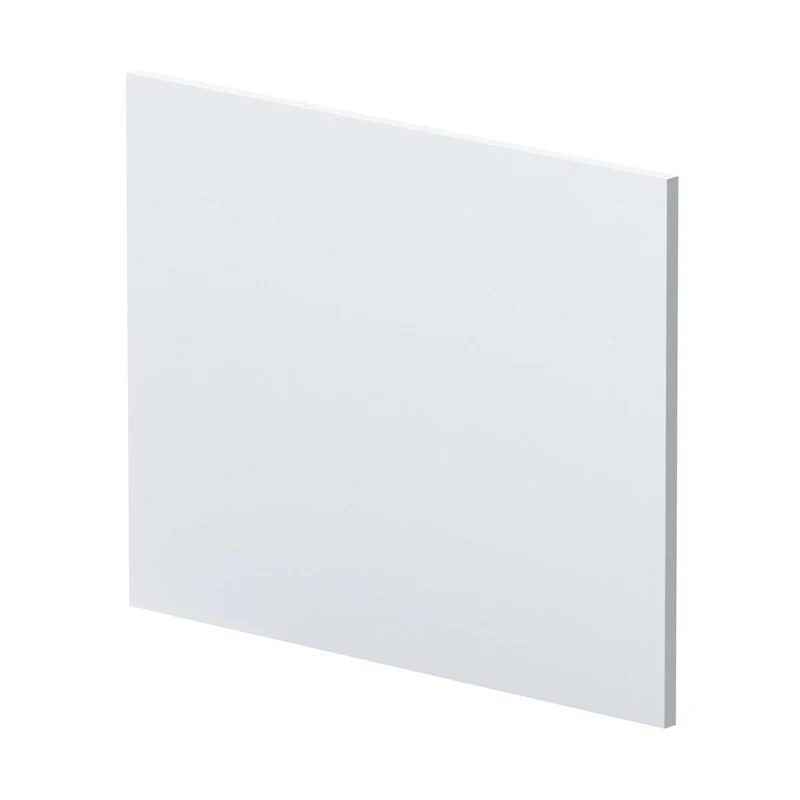 Nuie Urban 700mm Square Shower Bath End Panel Contemporary Satin White MDF Painted Matt 540x680x18mm