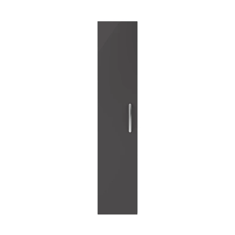 Nuie Athena 300mm Tall Unit (1 Door) Contemporary Gloss Grey MFC Painted Gloss 1433x300x235mm