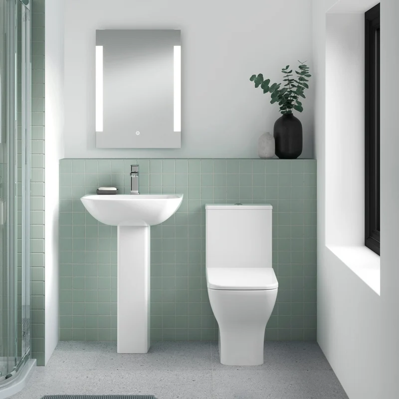 Nuie Ava Pan, Cistern & Seat Contemporary White Vitreous China 790x375x612mm