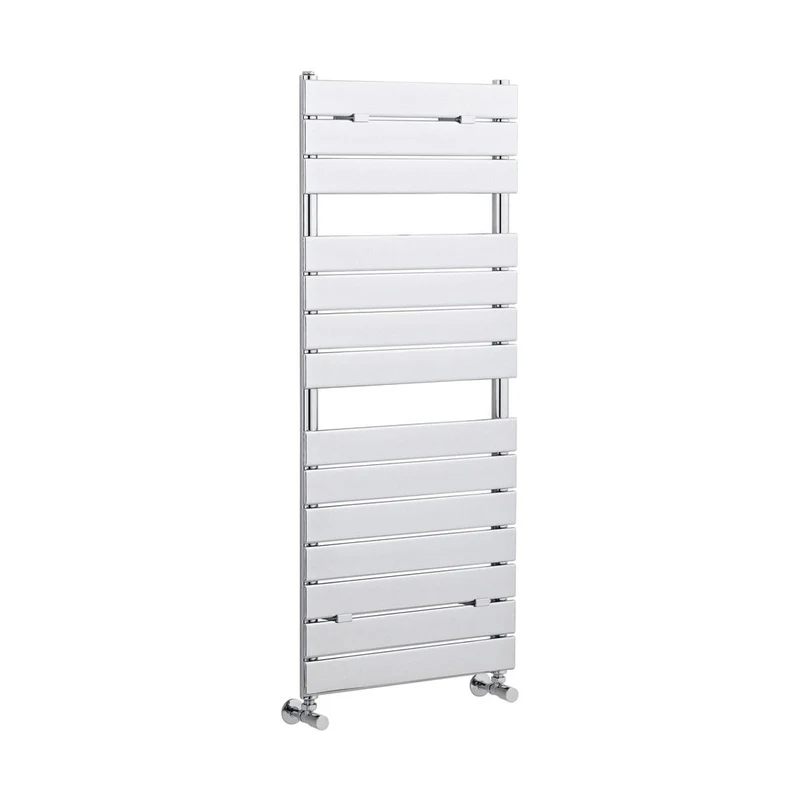 Nuie Piazza Heated Towel Rail Contemporary Chrome Steel 1213x500x45mm