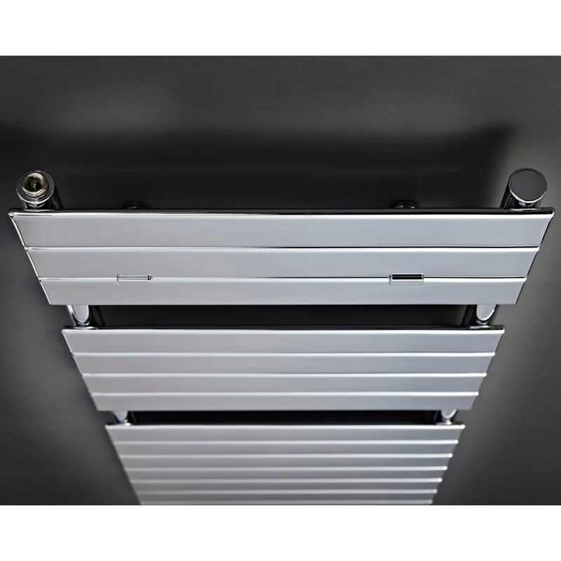 Nuie Piazza Heated Towel Rail Contemporary Chrome Steel 1213x500x45mm