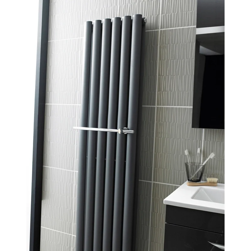 Nuie Heating Extras Revive Radiator Towel Rail Contemporary Chrome Steel 97x350x32mm