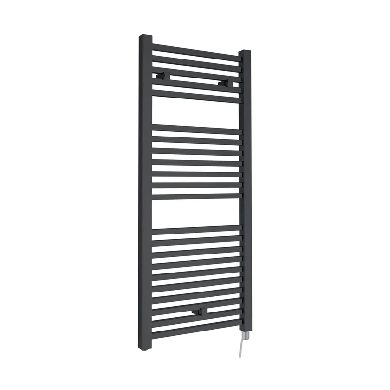 Nuie Eton Electric Radiator Contemporary Anthracite Steel 1100x500x30mm