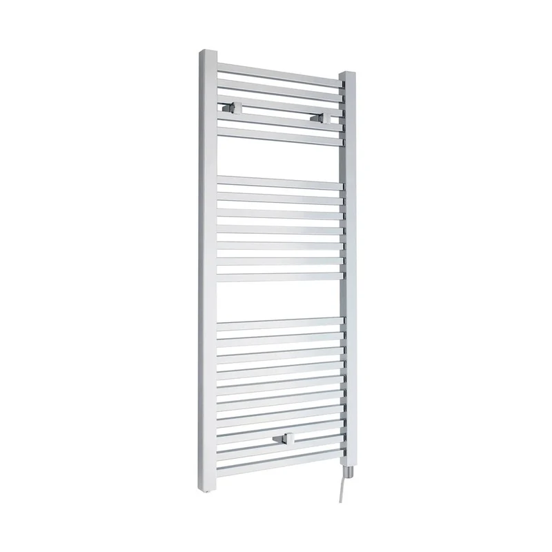 Nuie Eton Electric Radiator Contemporary Chrome Steel 1100x500x30mm