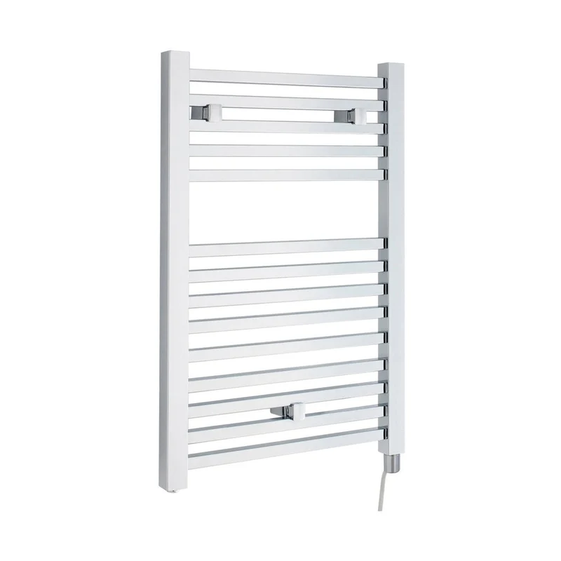 Nuie Eton Electric Radiator Contemporary Chrome Steel 690x500x30mm