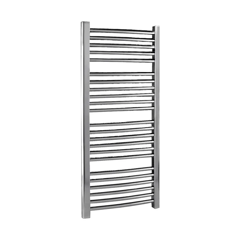 Nuie Curved Ladder Rail Contemporary Chrome Steel 1100x500x56mm