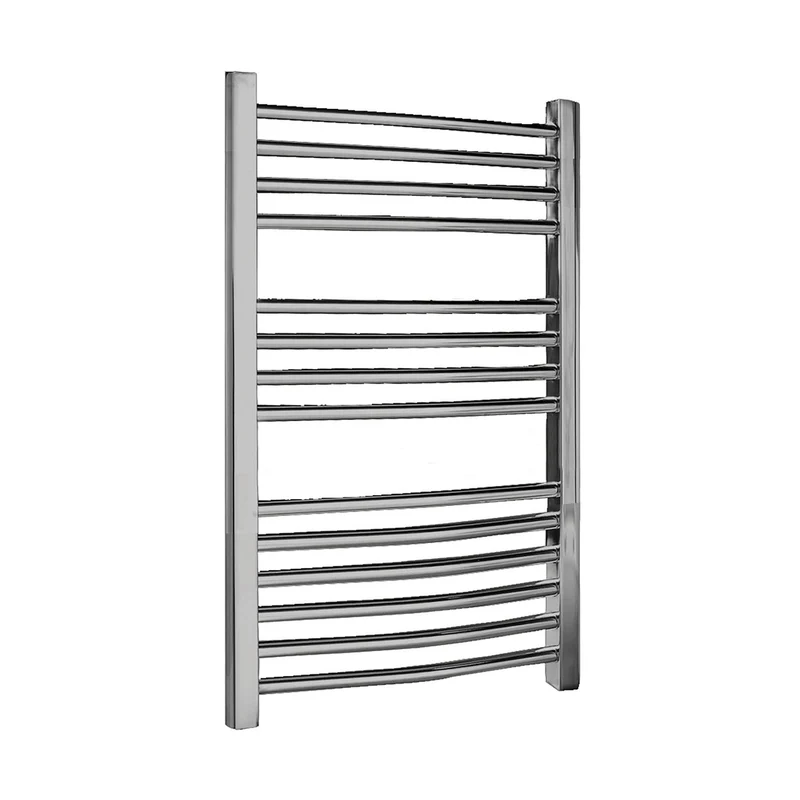 Nuie Curved Ladder Rail Contemporary Chrome Steel 700x500x44mm