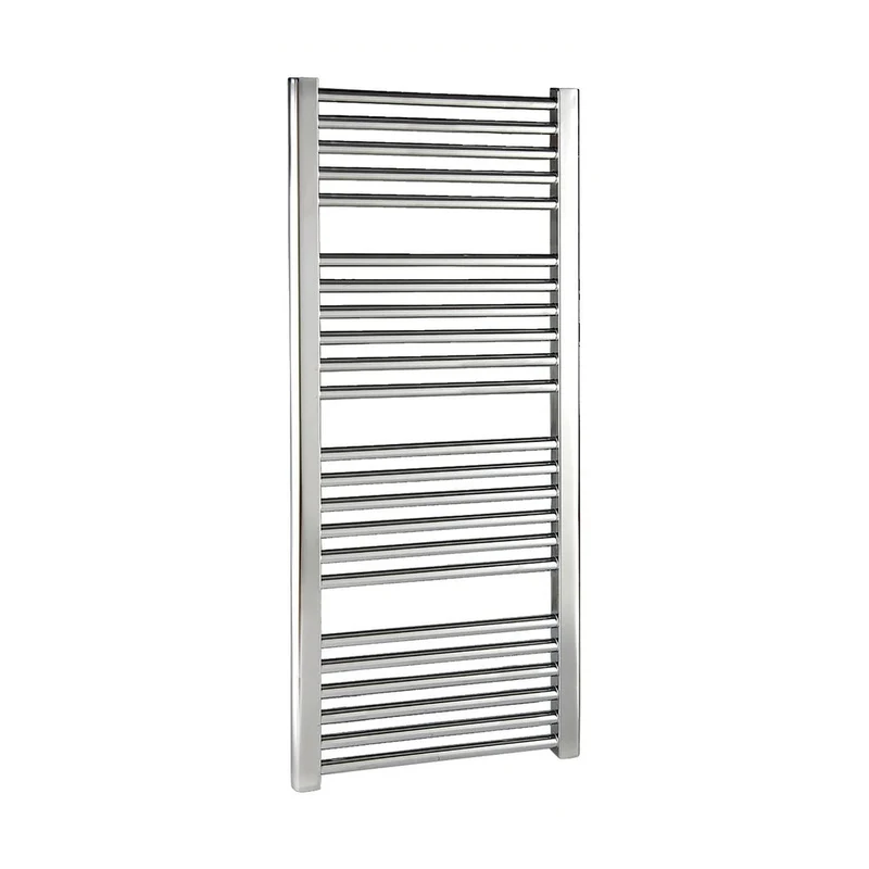 Nuie Straight Ladder Rail Contemporary Chrome Steel 1150x500x30mm