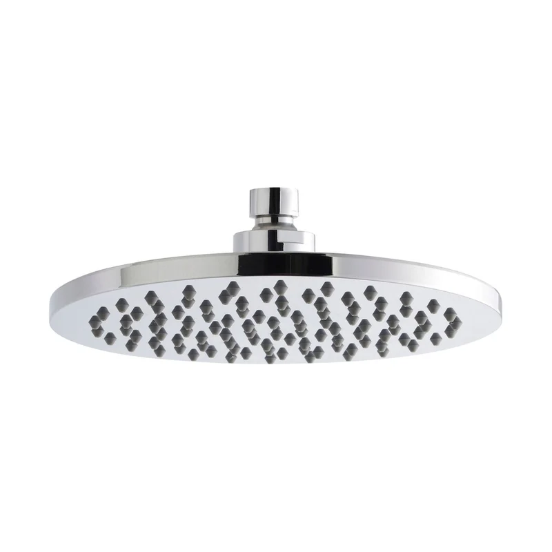 Nuie Fixed Head Contemporary Chrome Brass ABS 50x200x200mm
