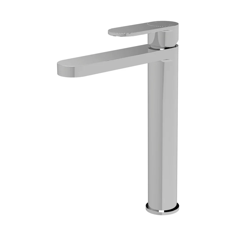 Nuie Cyprus High Rise Mono Basin Mixer Contemporary Chrome Brass 290x52x190mm