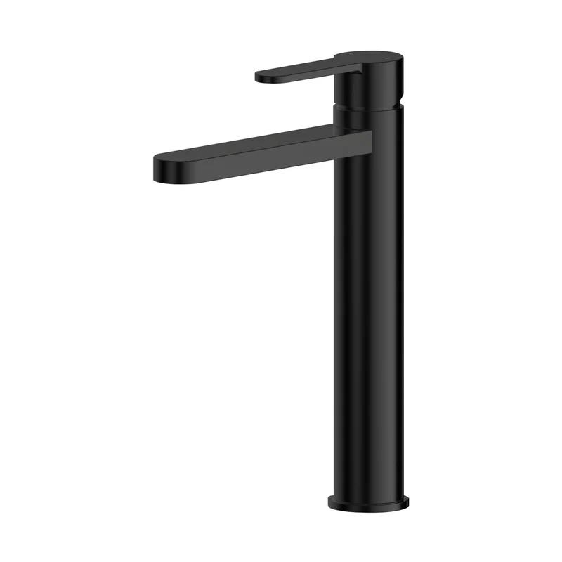 Nuie Arvan High-rise Mono Basin Mixer (no Waste) Contemporary Matt Black Brass,plastic 290x52x187mm