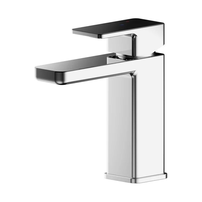 Nuie Windon Eco Mono Basin Mixer With Push Button Waste Contemporary Chrome Brass,plastic 160x50x152mm