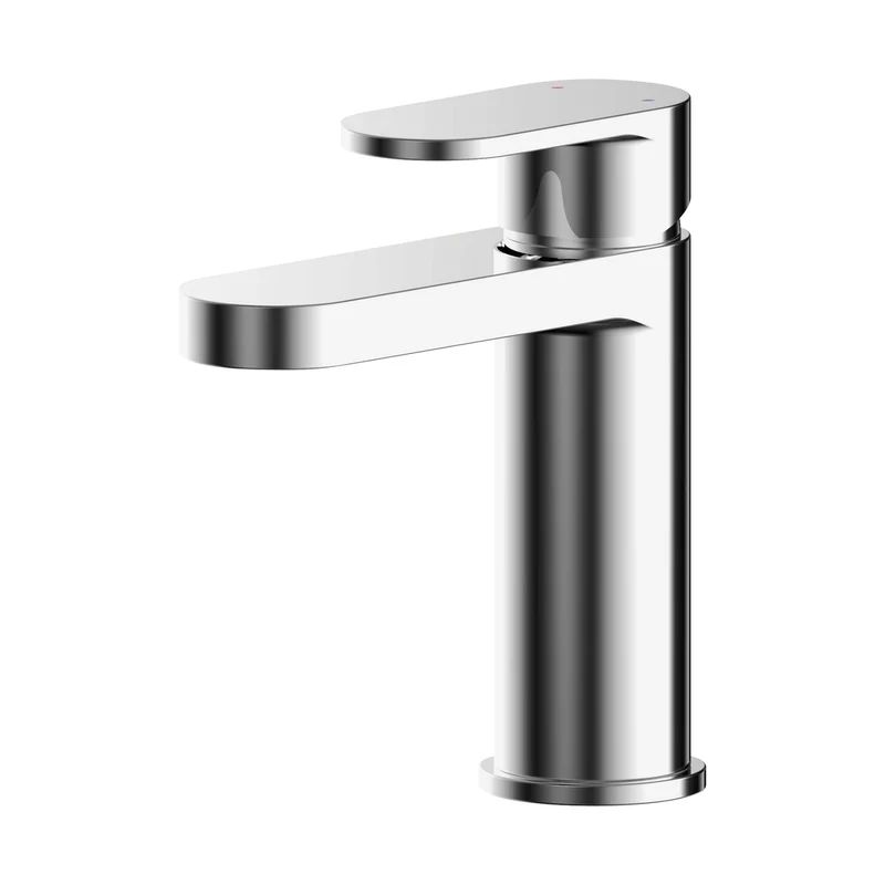 Nuie Binsey Mono Basin Mixer With Push Button Waste Contemporary Chrome Brass,plastic 160x52x147mm