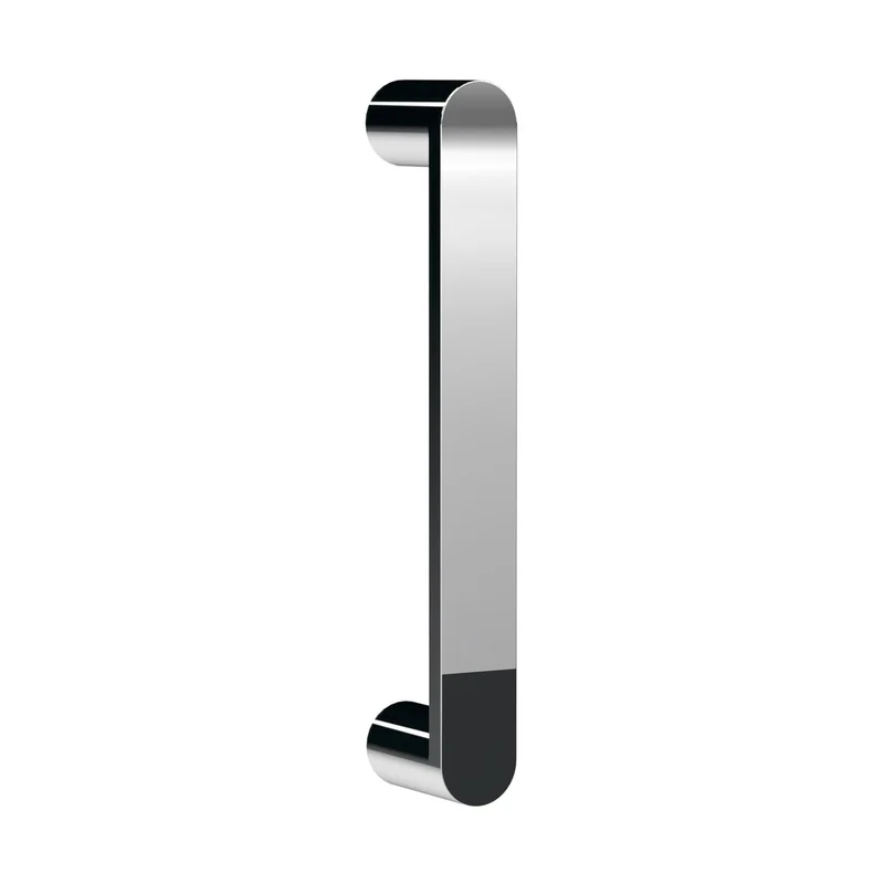 Nuie Pacific Rounded Chrome Handle Contemporary Zinc 165x20x35mm
