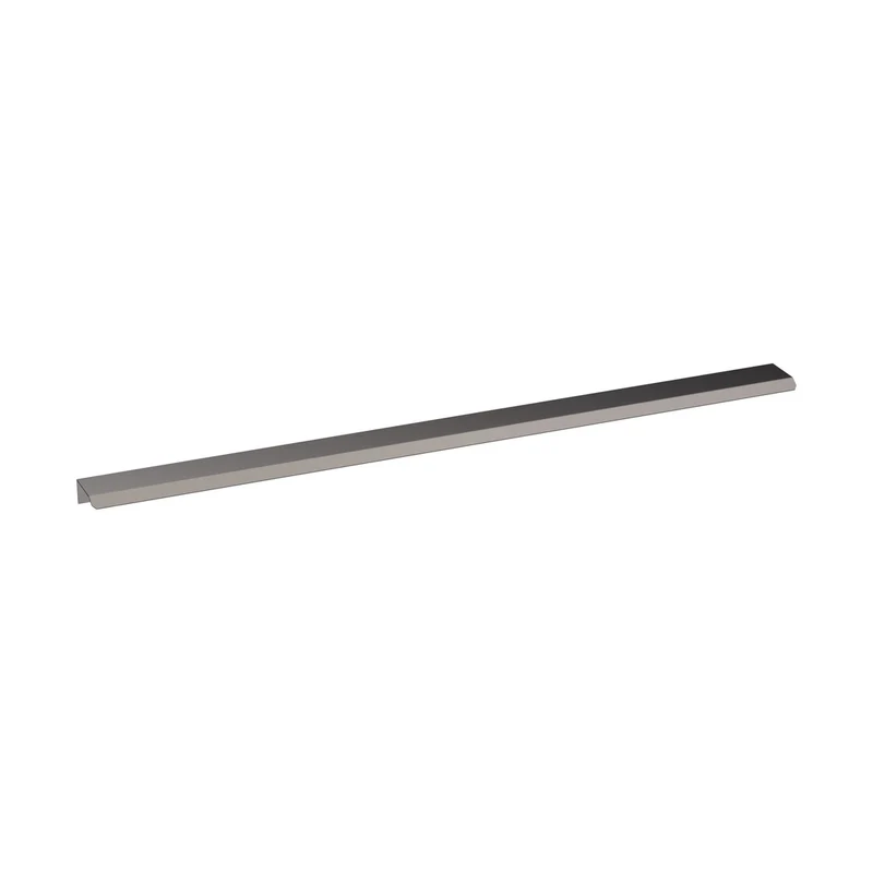 Nuie Finger Pull Handle 500mm Contemporary Brushed Pewter Aluminium 17x500x36mm
