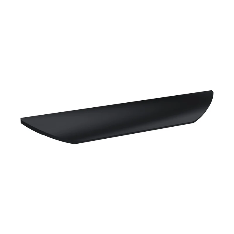 Nuie Handles Finger Pull Handle 160mm Contemporary Black Aluminium 25x252x28mm