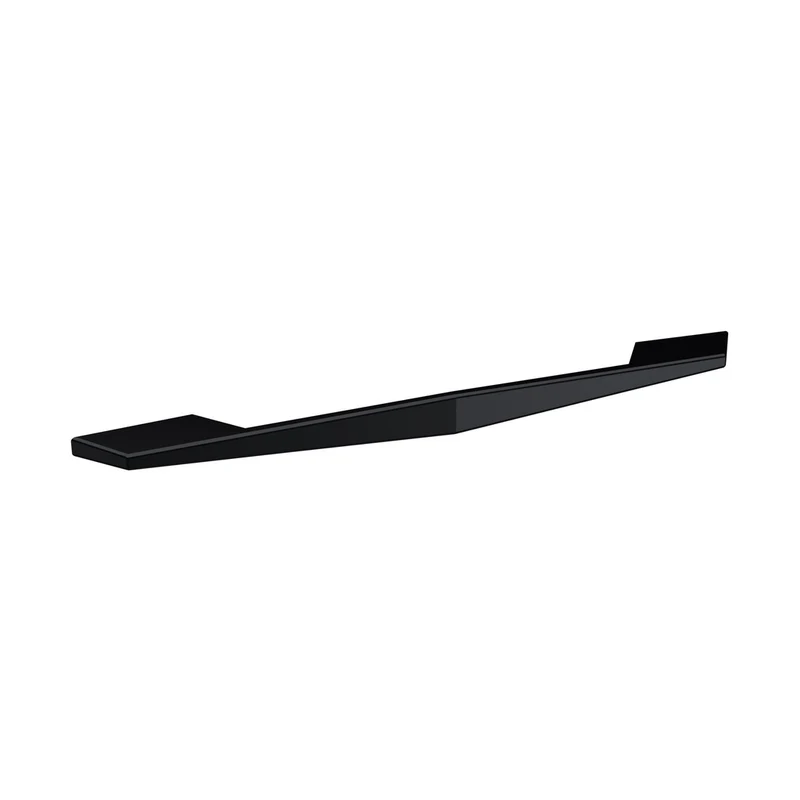 Nuie Handles D Shaped Handle 224mm Contemporary Black Zamac 14x256x26mm