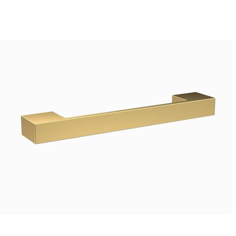 Nuie Handles 150mm D Handle Contemporary Brushed Brass Brass 150x24x29mm