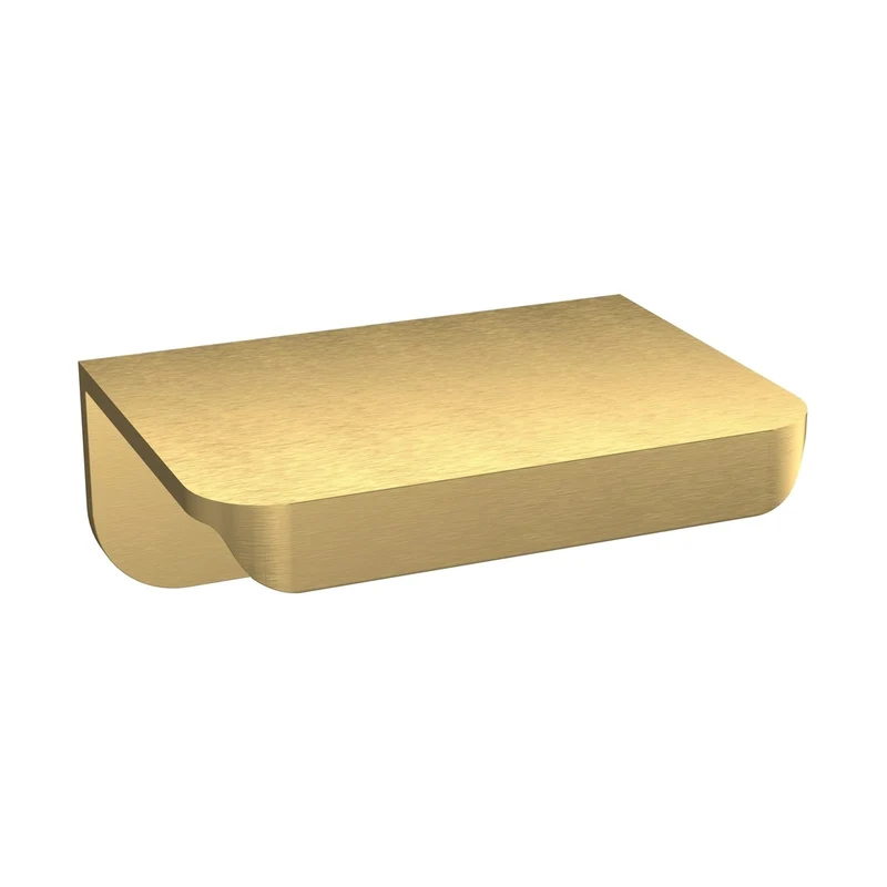 Nuie Handles 50mm Wrap Over Handle Contemporary Brushed Brass Brass 21x50x37mm