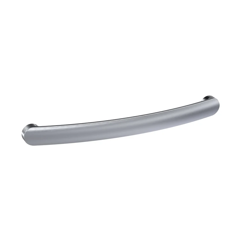 Nuie Handles D Handle 192mm Contemporary Satin Nickel Brass 211x19x24mm