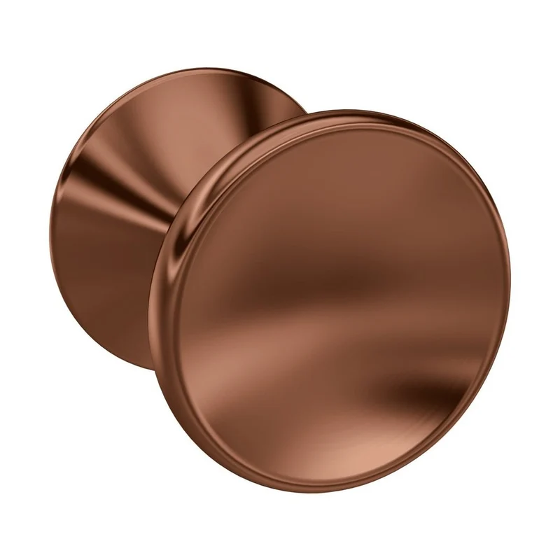 Nuie Indented Round Knob Contemporary Brushed Bronze Zamac 29x30x29mm