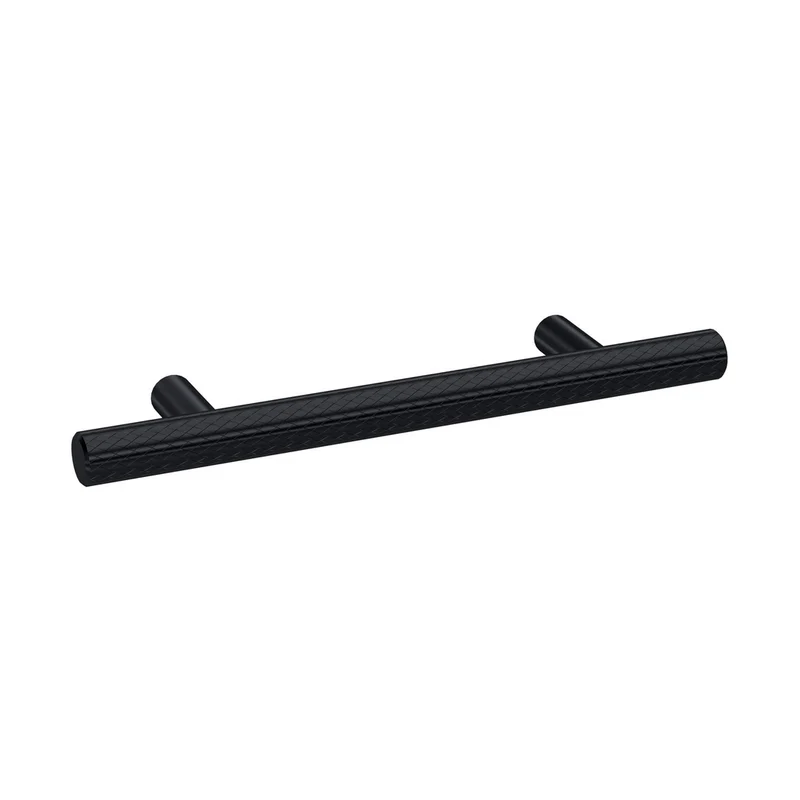Nuie Handles Knurled Bar Handle 96mm Contemporary Black Brass 156x12x32mm