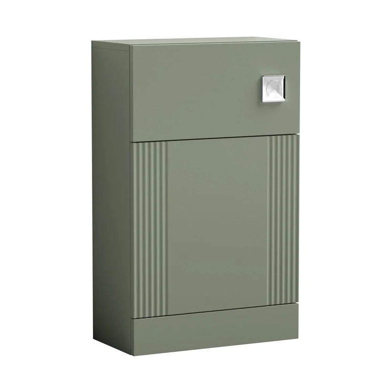 Nuie Deco 500mm Wc Unit Contemporary Satin Green MFC Painted Gloss 810x500x253mm
