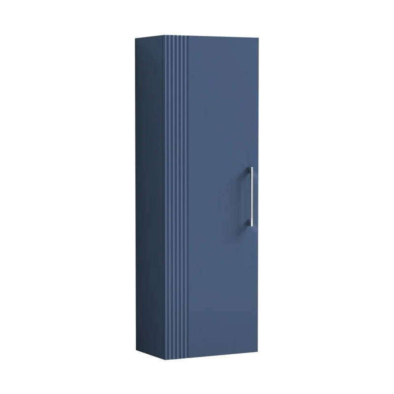 Nuie Deco 400mm Tall Unit Contemporary Satin Blue MFC Painted Gloss 1200x400x253mm