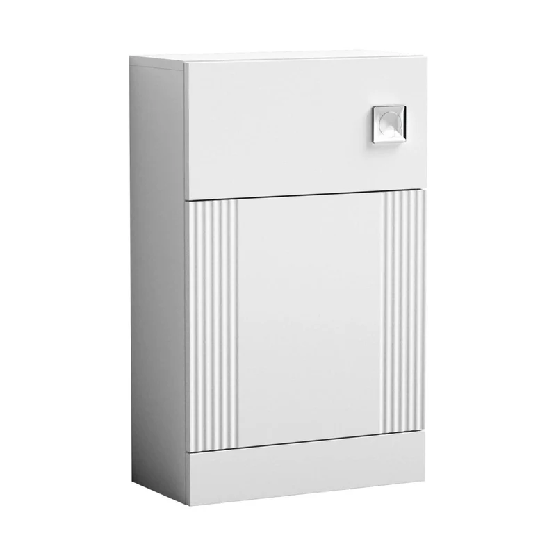 Nuie Deco 500mm Wc Unit Contemporary Satin White MFC Painted Gloss 810x500x253mm