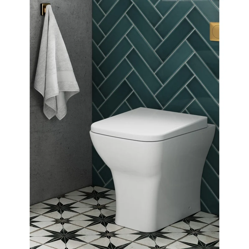 Como Rimless Back To Wall Toilet & Soft Close Seat