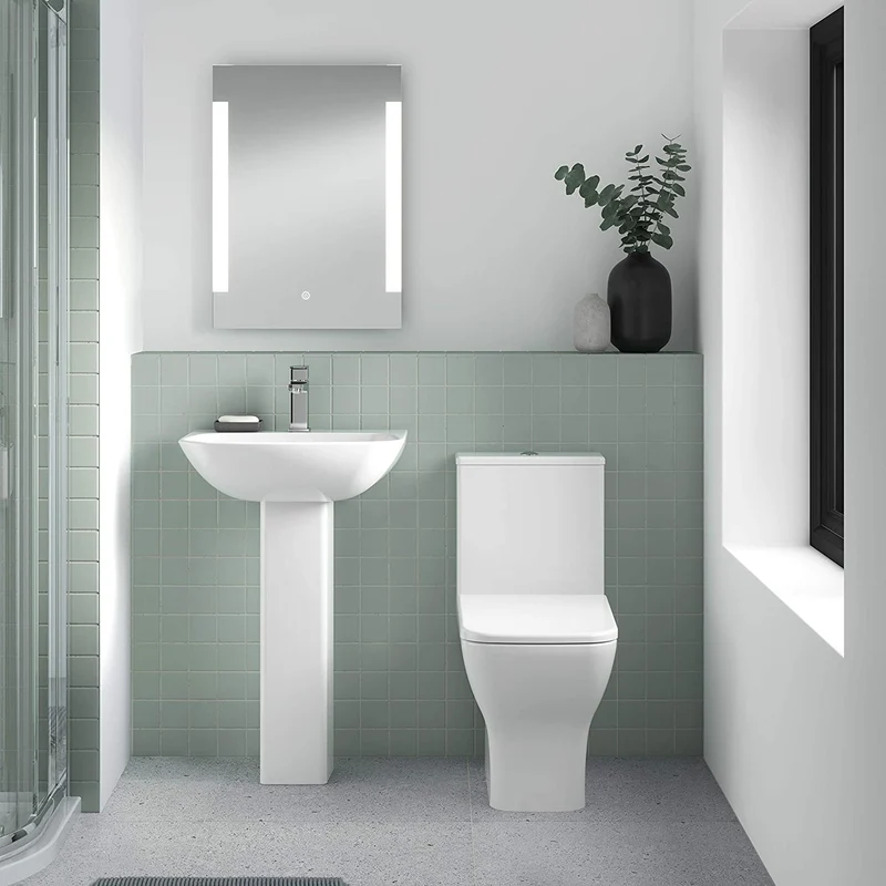 Como Compact Rimless Close Coupled Toilet & Soft Close Seat