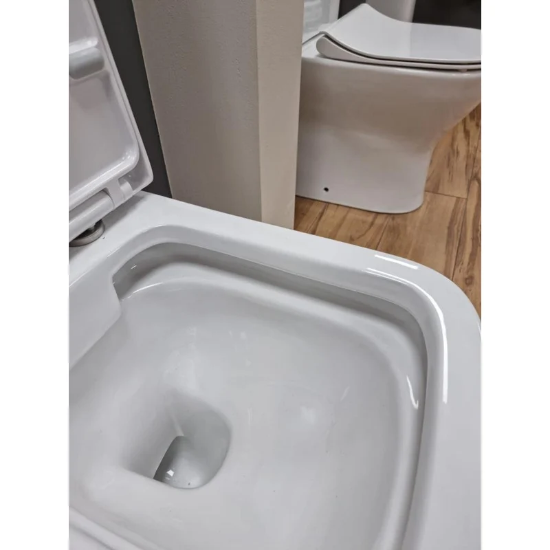 Como Compact Rimless Close Coupled Toilet & Soft Close Seat
