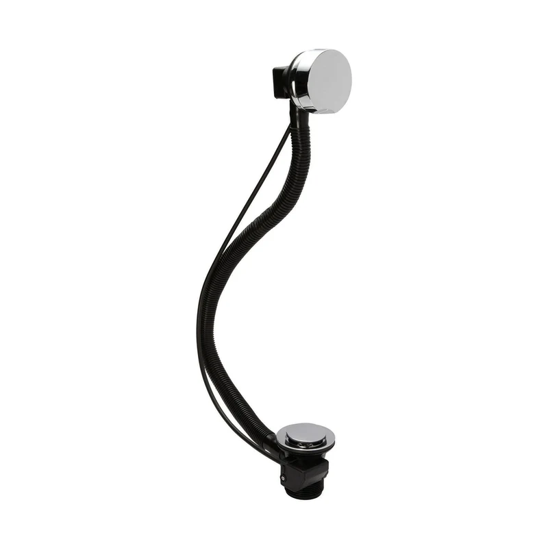 Nuie Bath Wastes And Extras Pop Up Bath Waste Contemporary Chrome Brass 51x69x69mm