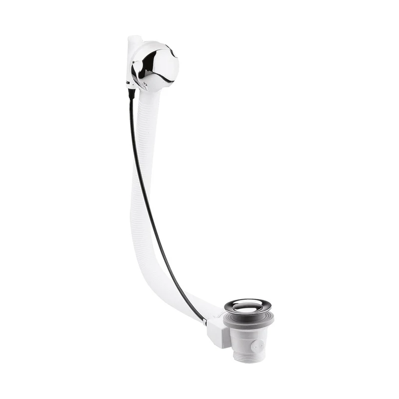 Nuie Bath Wastes And Extras Pop Up Bath Waste Contemporary Chrome Brass 88x76x76mm