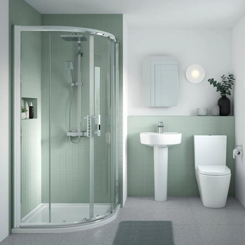 Nuie Provost Semi Flush To Wall Wc Contemporary White Vitreous China 770x410x670mm