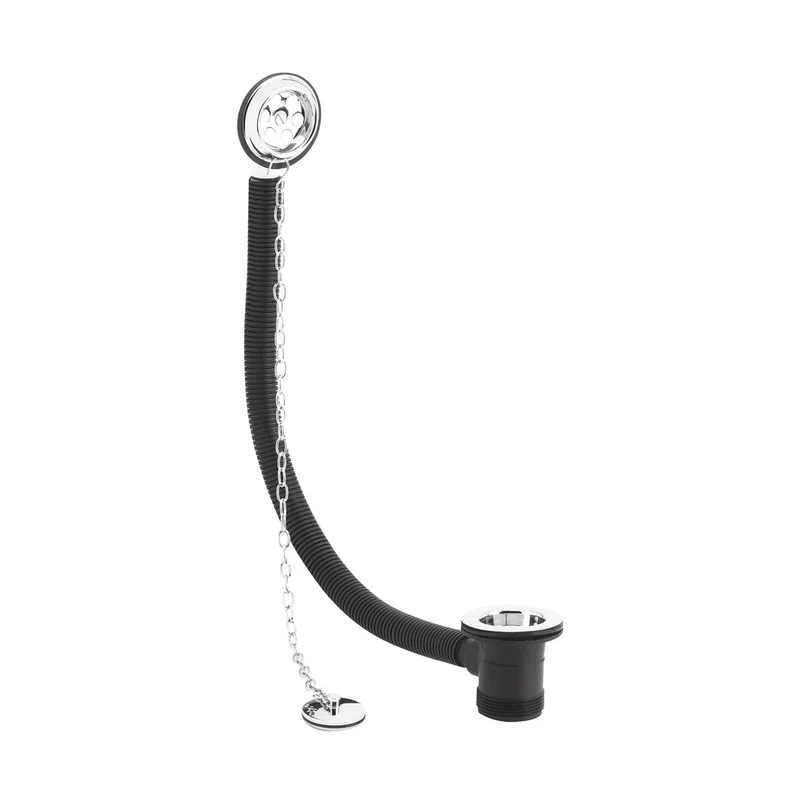 Nuie Bath Wastes And Extras Bath Waste Contemporary Chrome Brass 70x70x62mm - E348