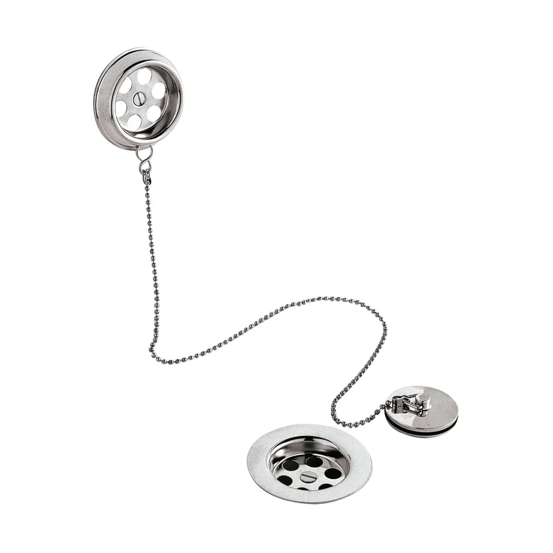 Nuie Bath Wastes And Extras Bath Waste Contemporary Chrome Brass 70x70x62mm - E347