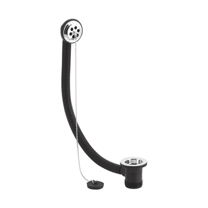 Nuie Bath Wastes And Extras Bath Waste Contemporary Chrome Brass 76x70x70mm