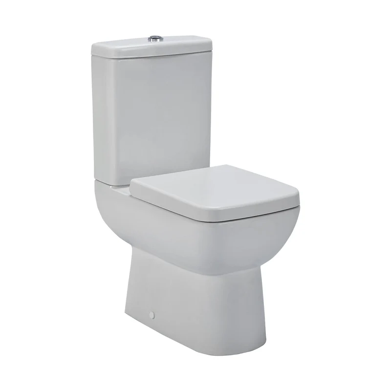 Nuie Ambrose Compact Semi Flush To Wall Wc Contemporary White Vitreous China 825x380x585mm